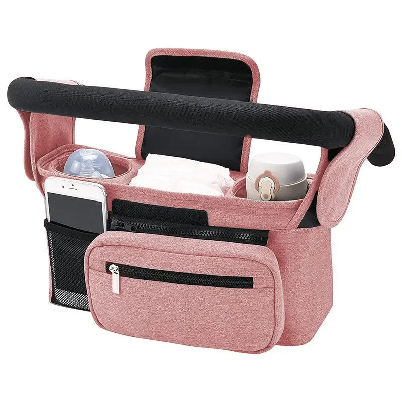 Pushchair Organiser Bag with Non-Slip Straps