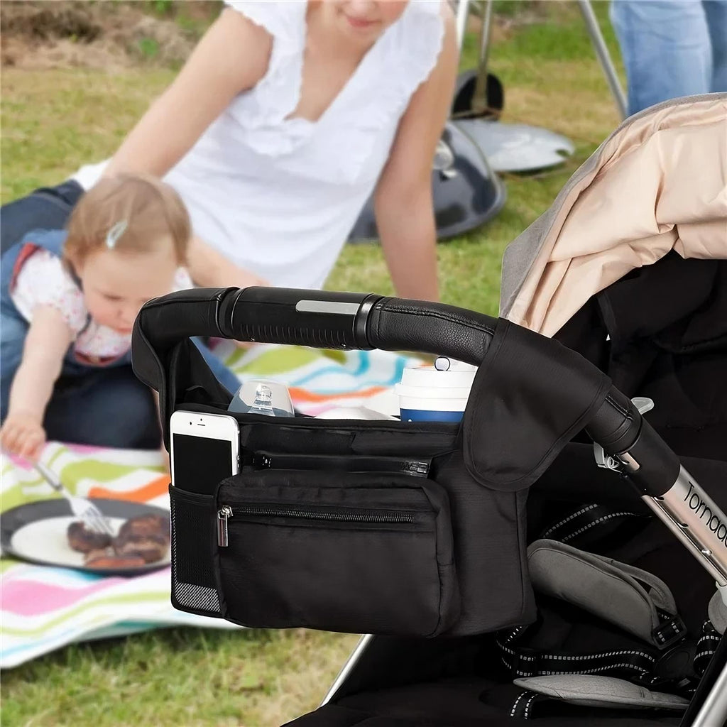 Pushchair Organiser Bag with Non-Slip Straps