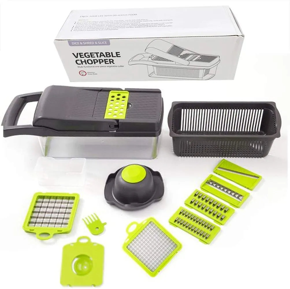 12-in-1 Vegetable Chopper, Slicer & Grater