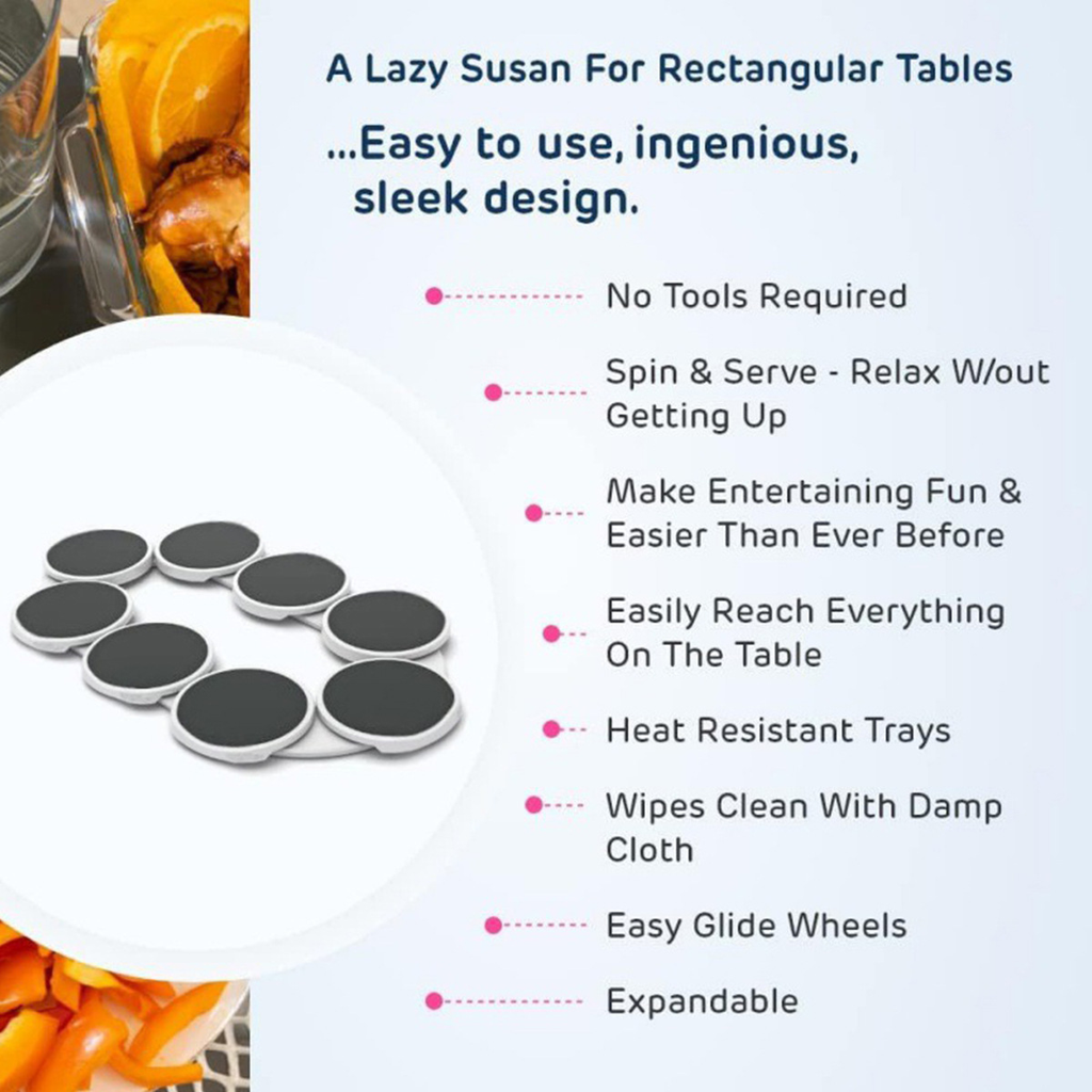 Expandable 8-Tray Rotating Table Server
