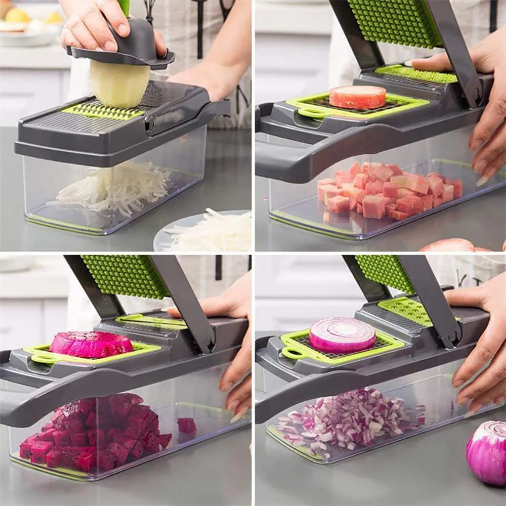 12-in-1 Vegetable Chopper, Slicer & Grater