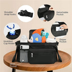 Pushchair Organiser Bag with Non-Slip Straps