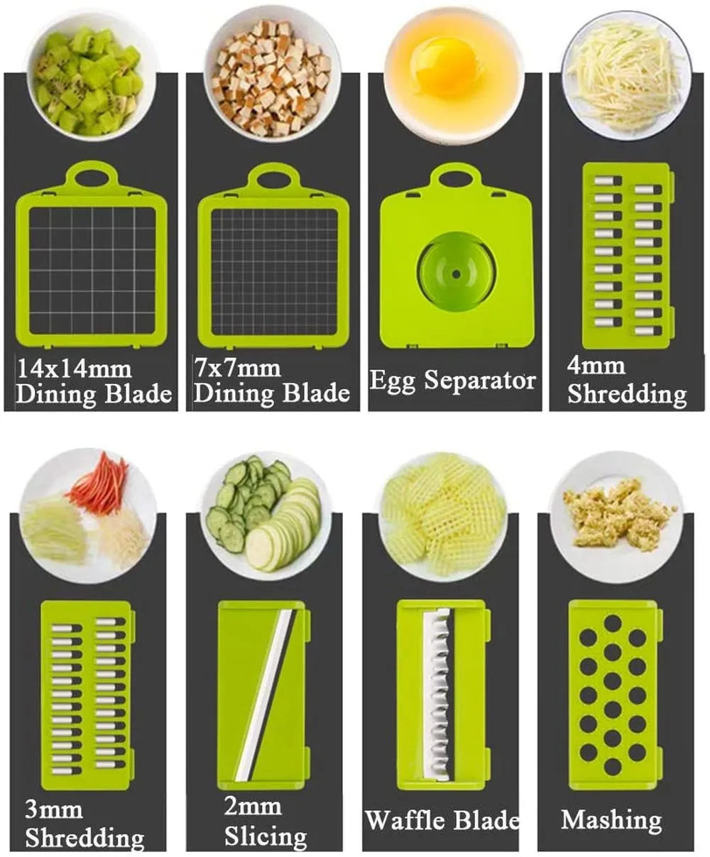 12-in-1 Vegetable Chopper, Slicer & Grater