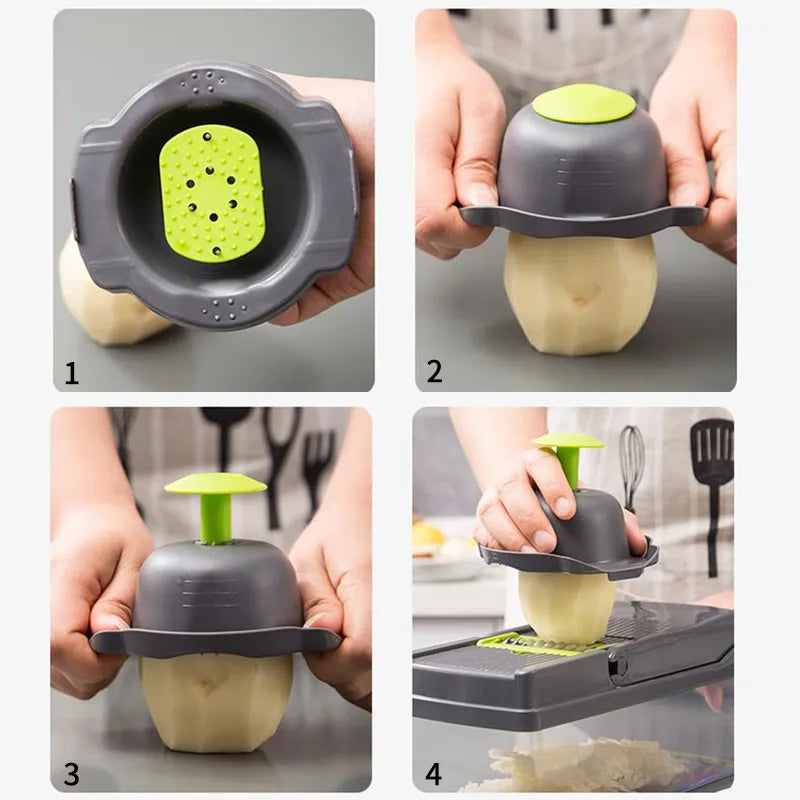 12-in-1 Vegetable Chopper, Slicer & Grater